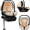 Lionelo kūdikių automobilinė kėdutė Astrid i-Size su ISOFIX baze, 40–87 cm, LO-ASTRID I-SIZE SET BEIGE SAND