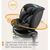 Lionelo pasukama automobilinė kėdutė Navy i-Size 40–150 cm, ISOFIX, LONAVY ISIZE Juodas TURQUOISE