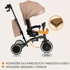 Lionelo vaikiškas triratukas Tris Plus su 360° pasukama sėdyne, iki 25 kg, smėlio spalvos