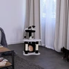 lionto draskyklė katėms su nameliu, sizalio stulpu ir žaisliniu kamuoliuku, 65 cm, KB00142