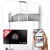 LIPFISBARBERSHOP.COM trijų dalių LED veidrodis plaukų kirpimui su 360° vaizdu