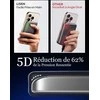 LISEN MagSafe išorinis akumuliatorius iPhone, 5000 mAh, itin plonas, pilkas titano