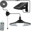 Lixada saulės energija maitinama pakabinama lauko LED lempa su nuotolinio valdymo pultu, 3 W, 4 LED, 50 lm
