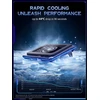 llano V12 nešiojamojo kompiuterio aušinimo stovas su RGB apšvietimu, 15–19 col.