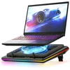 llano V12 nešiojamojo kompiuterio aušinimo stovas su RGB apšvietimu, 15–19 col.