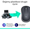 Logitech belaidė optinė pelė 2,4 GHz su USB imtuvu, 1000 DPI, pilka M185