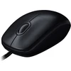 Logitech su laidu optinė pelė USB, 1000 DPI, abiem rankoms, juoda, M100 910-006652