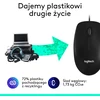 Logitech su laidu optinė pelė USB, 1000 DPI, abiem rankoms, juoda, M100 910-006652