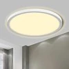 Lubinis šviestuvas LQWELL LED lubų šviestuvas, 18 W, apvalus, IP44, 3000 K, 1980 lm, 22 cm, plokščias dizainas