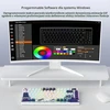 LQXQ mechaninė žaidimų klaviatūra SK80, 75 %, RGB, USB-C, keičiamais jungikliais