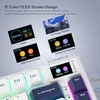 LQXQ mechaninė žaidimų klaviatūra SK80, 75 %, RGB, USB-C, keičiamais jungikliais