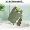 Lrocotanc terminis kavos puodelis 350 ml su šiaudeliu ir sandariu dangteliu, žalias