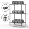 M MZG metalinis 3 lygių sandėliavimo stelažas 30 × 45 × 67,1 cm, chromuotas E304567OH301LB-AU