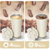 Maideduo kelioninis termopuodelis 500 ml su šiaudeliu, Kaffee-LH