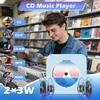 MAITE nešiojamas CD grotuvas su Bluetooth 5.0, FM radiju ir USB, MTEU MT-CDPEU-SD-BSE