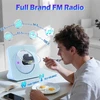 MAITE nešiojamas CD grotuvas su Bluetooth 5.0, FM radiju ir USB, MTEU MT-CDPEU-SD-BSE