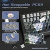MAMBASNAKE mechaninė belaidė klaviatūra 75%, TFT ekranas, Bluetooth, RGB, X85PRO