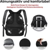 MATEIN nešiojamojo kompiuterio kuprinė, 17,3 colių, vandeniui atspari, 50 l talpa, juoda 100802BLK