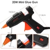 MAXDONE karštų klijų pistoletas 20 W su 30 klijų lazdelėmis, 7 mm, GGC00226