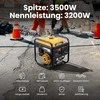 maXpeedingrods inverterinis generatorius 3500 W, benzininis, 2 x 230 V, tylus ir lengvas MXR4500i