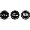 MAXXMEE dulkių siurblys nuo dulkių erkučių su UVC ir EPA-11 filtru, 300 W, rankinis modelis