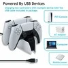Mcbazel dviguba įkrovimo stotelė PS5 DualSense valdikliams, USB-C, 10 W, HC-A3705
