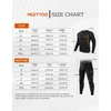 MEETYOO vyriškas termo apatinių komplektas ilgomis rankovėmis U1-Juodas-M