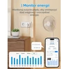 Meross išmanusis elektros lizdas su energijos matuokliu Wi-Fi ir Bluetooth 16 A MSS305