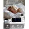 Mesqool garsus žadintuvas su vibracija, dvigubu žadintuvu, dideliu LED ekranu, USB įkrovimu, CR1001em