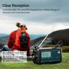 Mesqool nešiojamas avarinis radijas AM/FM/SW su akumuliatoriumi 12000 mAh, žibintuvėliu ir SOS funkcija, CR1009Ultra
