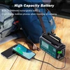 Mesqool nešiojamas DAB+/FM radijas su 5000 mAh baterija, žibintuvėliu ir skaitymo lempa, IPX4