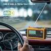Mesqool nešiojamas DAB/FM radijas su saulės įkrovimu, 5000 mAh akumuliatoriumi, LED žibintuvėliu ir SOS funkcija, IPX4 CR1009Pro DAB