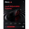 Mesqool projekcinis žadintuvas su LED ekranu, 180° kampu besisukančiu projektoriumi ir USB įkrovikliu, MEU-CR1001F-Raudona