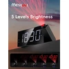Mesqool projektuojantis skaitmeninis žadintuvas su LED ekranu, USB įkrovikliu ir 180° projektoriumi, MQL-CR01F