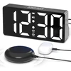 Mesqool skaitmeninis vibruojantis žadintuvas su dideliu LED ekranu, dvigubu signalu ir USB įkrovikliu, CR1023i