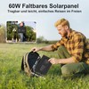 MHPOWOS sulankstomas saulės panelis 60 W, monokristalinis, 3 išėjimai, EU-SP-008