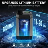 MIAOKE nešiojamas elektrinis dušas su akumuliatoriumi 7800 mAh, temperatūros ekranu, lauko naudoti Portable Shower-T300