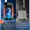 MIAOKE nešiojamasis dušas su elektrine pompa, oranžinis, SHOWER-7800 mAh modelis