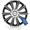 MICHELIN universalūs ratų gaubtai 16 colių, ABS plastikas, juodi ir sidabriniai, 4 vnt., 92014