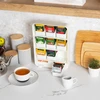 Mind Reader arbatos pakelių organizatorius su 9 skyriais ir 2 stalčiais, 26 × 8,3 × 34,9 cm, TBORG-WHT