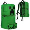 Minecraft vaikiška žalia kuprinė Creeper su užtrauktuku, 50 x 21 cm, poliesteris, MNCT-136