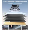 Miracase automobilinis telefono laikiklis su siurbtuku, 360° pasukamas, 04139BLK