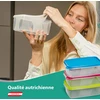 MiraHome stačiakampiai maisto laikymo indai su dangteliais, 4 vnt. po 2,5 l