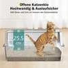 MIXJOY nerūdijančiojo plieno kačių tualetas XL 28 l, 56,5 × 36,5 × 25,5 cm
