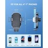 Mohard automobilinis telefono laikiklis su siurbtuku, 4–7" išmaniesiems, juodas, X02