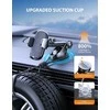 Mohard automobilinis telefono laikiklis su siurbtuku, 4–7" išmaniesiems, juodas, X02
