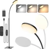 Mojimdo LED grindų lempa su nuotolinio valdymo pultu, 10 W, 3 spalvų temperatūros, FLD631RF-BK