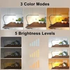 Mojimdo LED stalinė lempa su spaustuku, 77 LED, 10 W, TBL401RF-BK