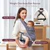 Momcozy ergonominė kūdikio nešioklė 3–20 kg su EVA juosmens atrama, pilka, BC001-1