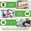 momii pietų dėžutė su 3 skyriais, 1400 ml, sandari, iš nerūdijančio plieno